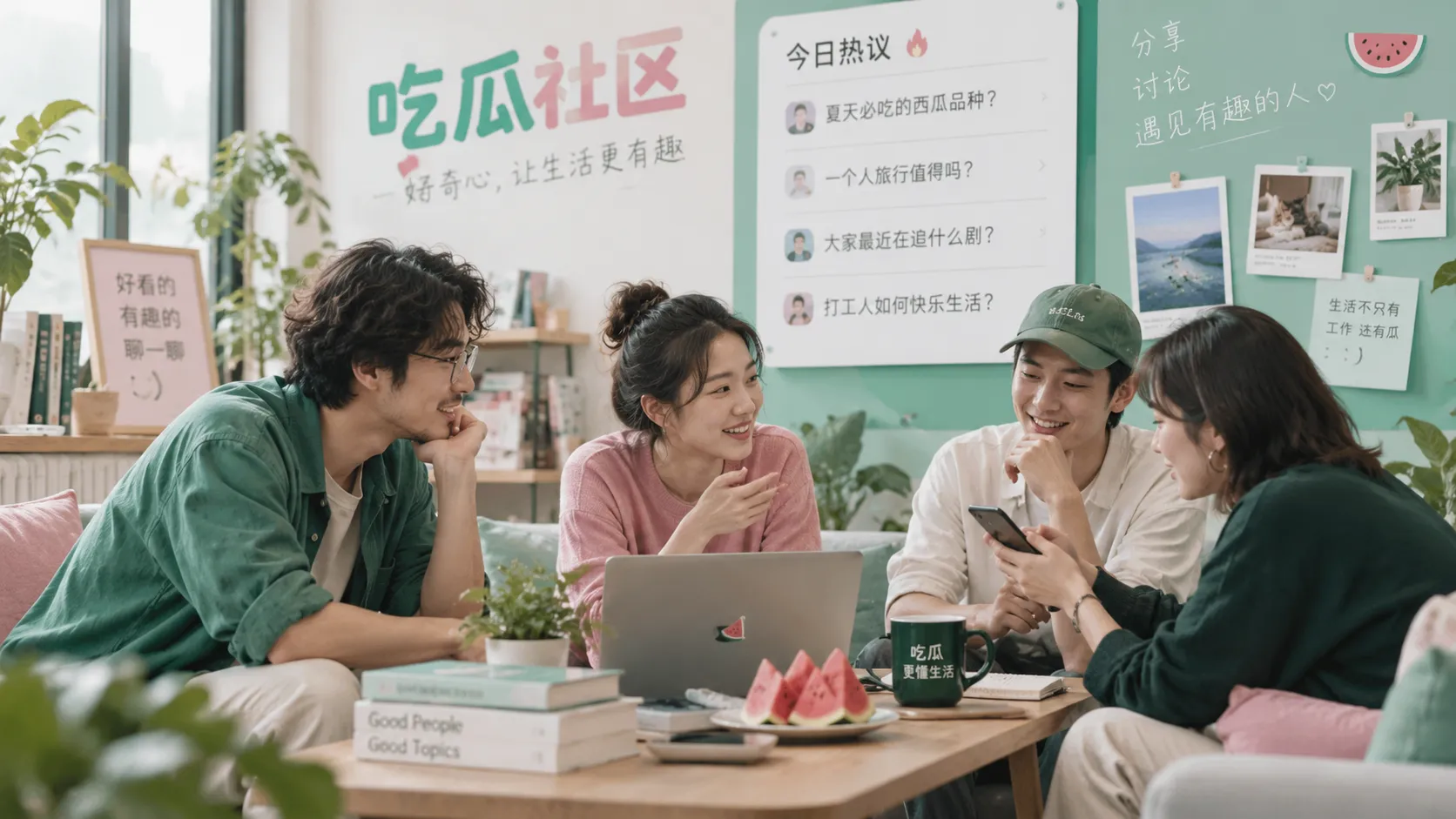 社区讨论与热点传播主题视觉